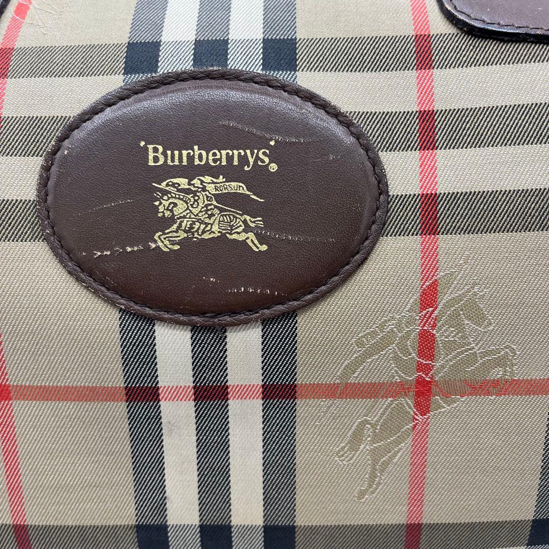 Burberry バーバリー ボストンバッグ A4 ノバチェック 423