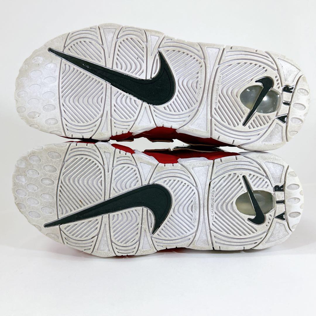 美品☆NIKE エアモアアップテンポ ブルズ モアテン 赤 黒 24.5cm