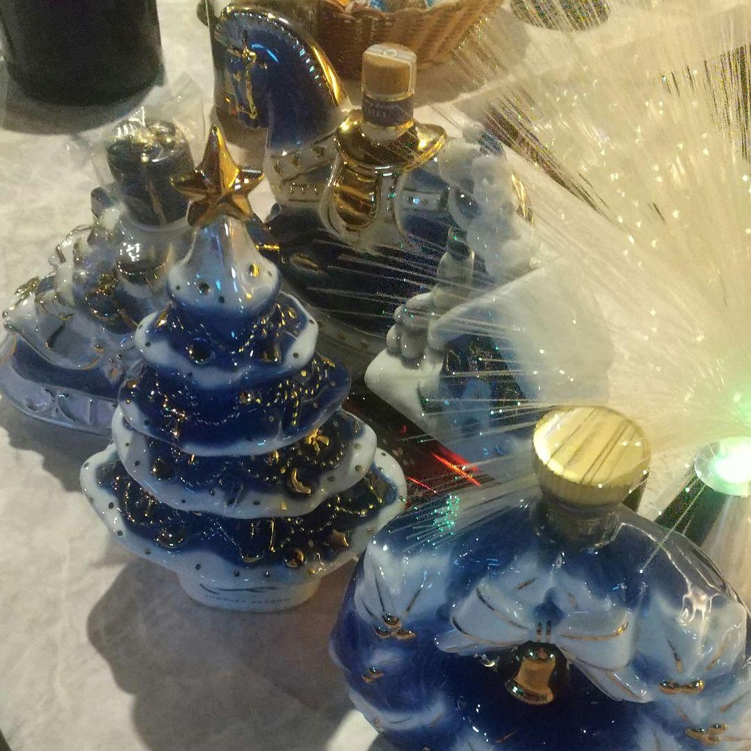 SUNTORY BRANDY〈クリスマス陶器ボトル★5TYPE・5本〉未開栓