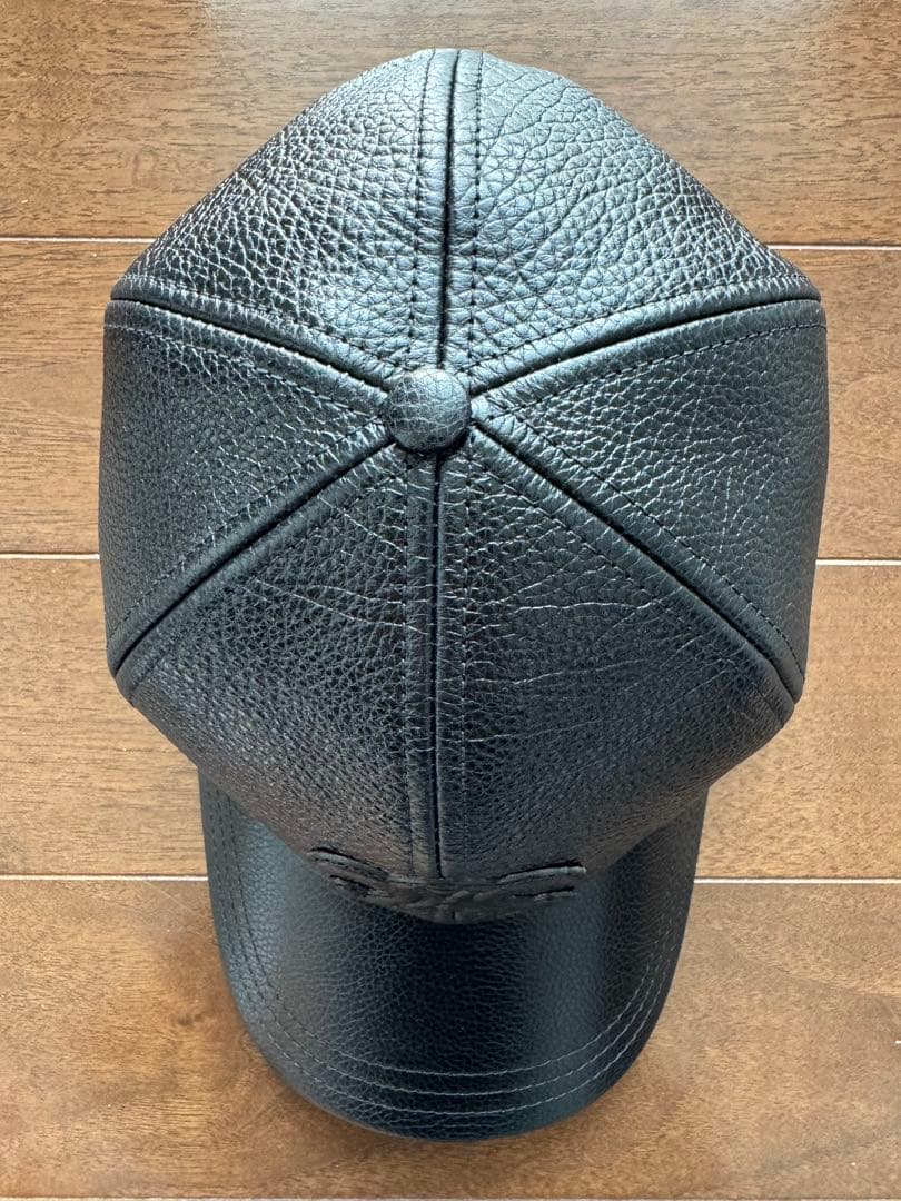 美品！CELINE トリオンフレザーベースボールキャップ L