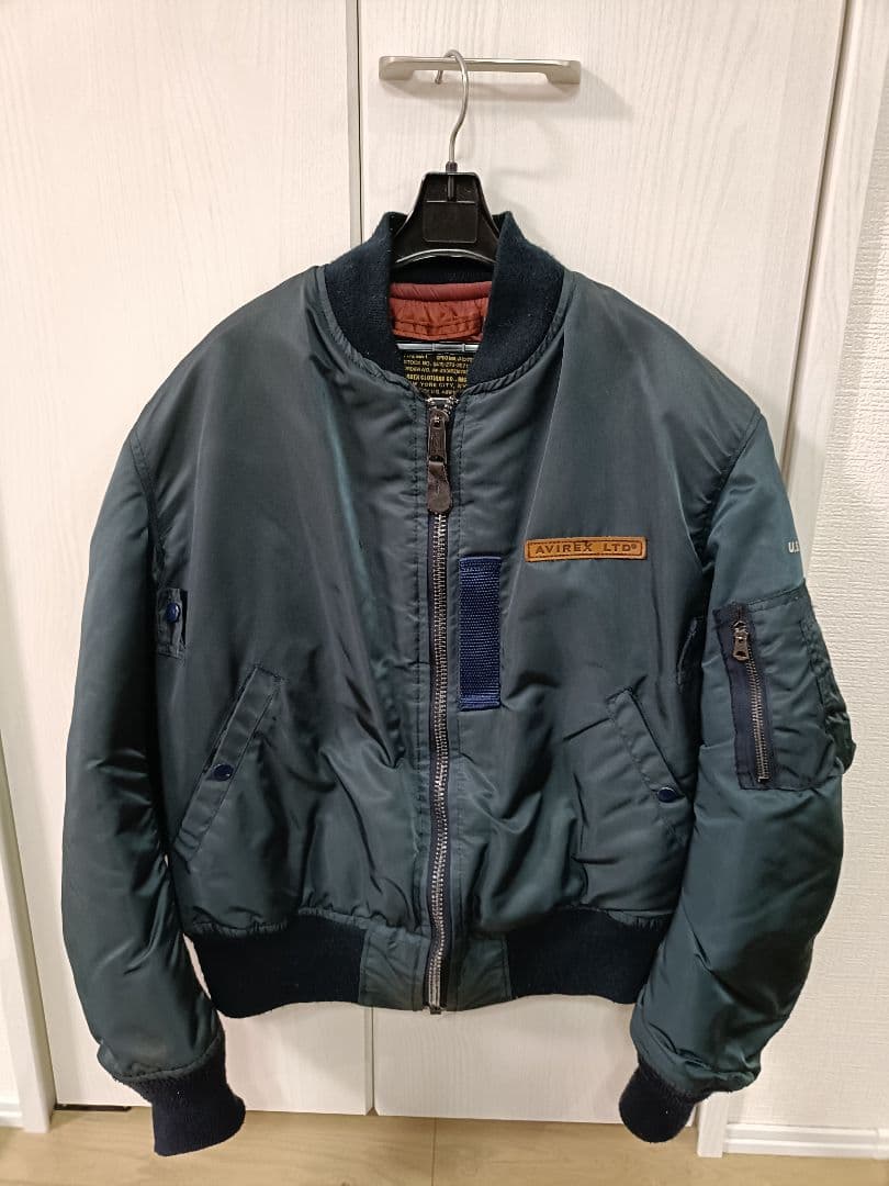 MA-1 AVIREX Mサイズ インディゴカラー　USA製