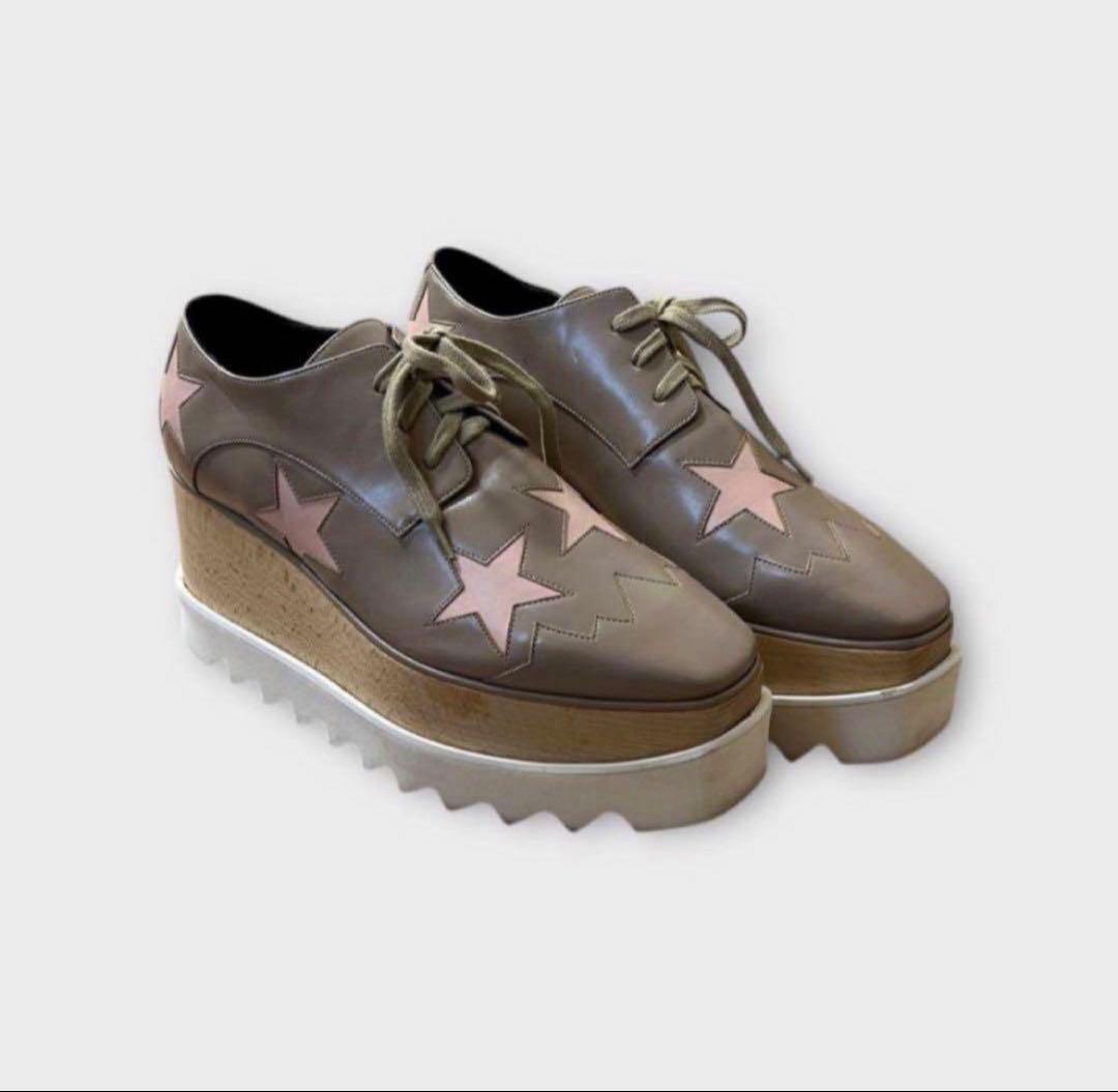 【ステラマッカートニー】厚底エリス☆スターシューズ☆スリッポン☆ローファー☆37