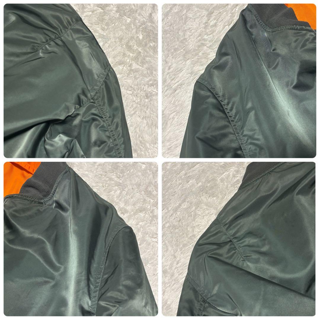 希少 80s 90s アルファ MA-1 フライトジャケット カーキ USA製