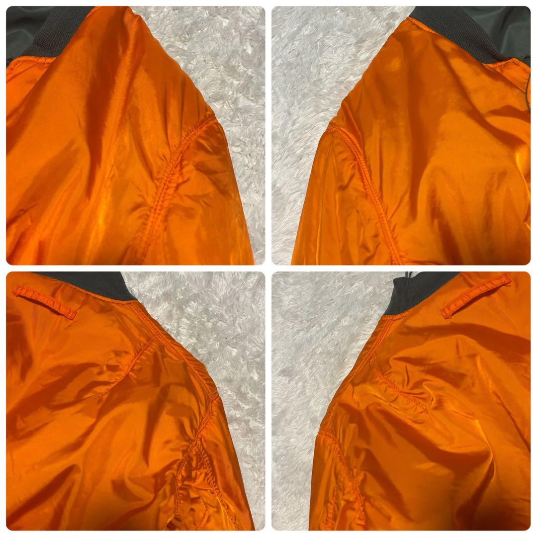 希少 80s 90s アルファ MA-1 フライトジャケット カーキ USA製