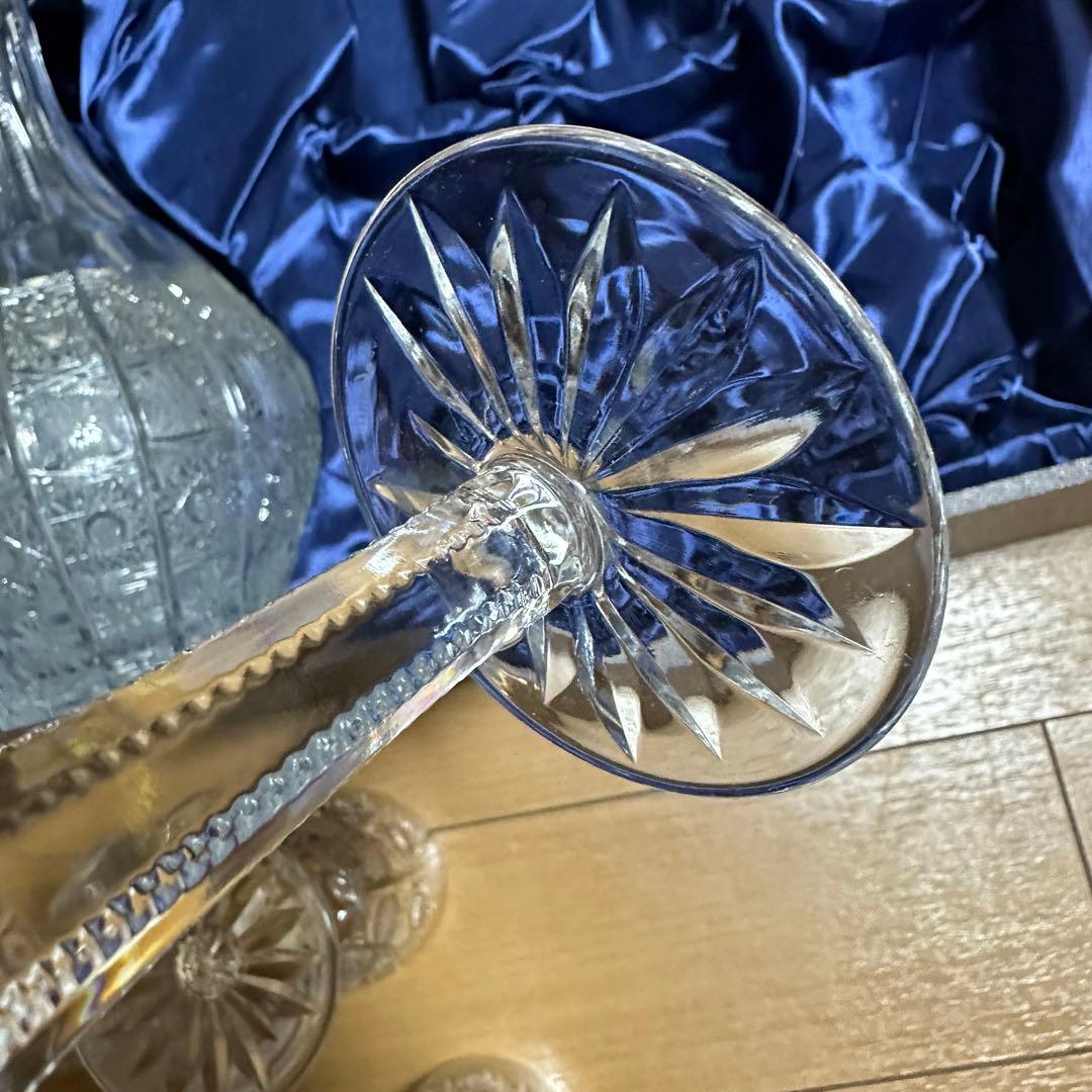 未使用 美品 ボヘミア クリスタル 500PK デキャンタ ワイングラス 6客