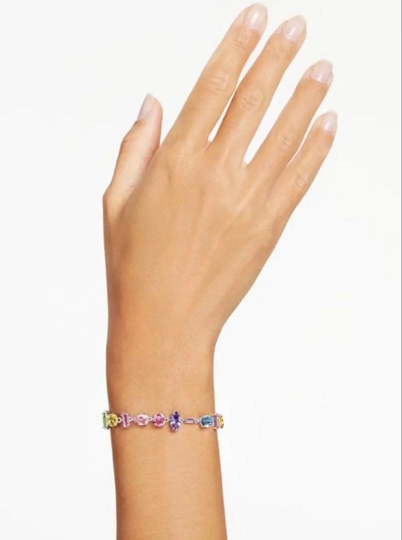 【最終値下げ】スワロフスキー Gema ブレスレット　ミックスカットマルチカラー