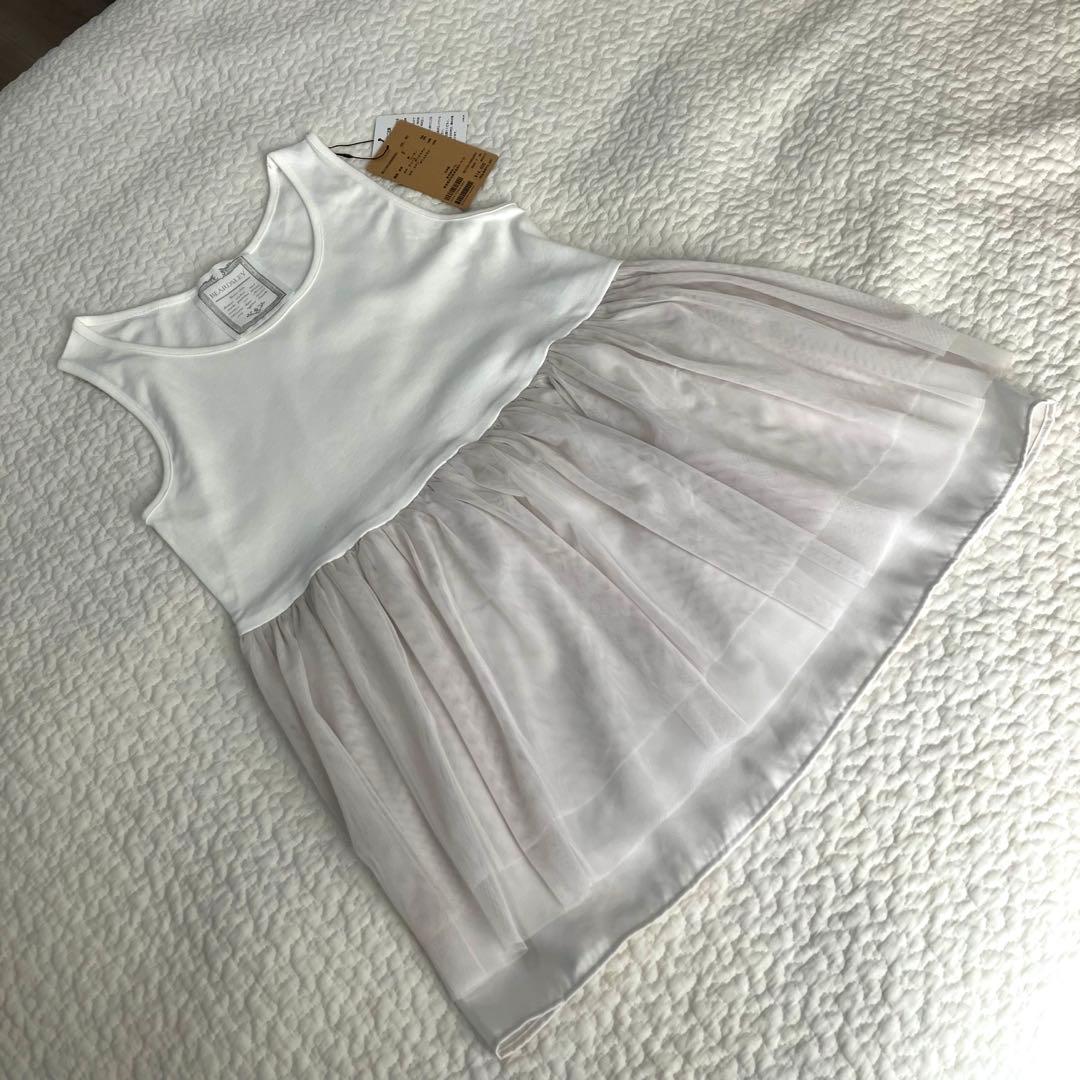 【新品.タグ付き】ビアズリー beardsley チュチュタンク手洗い可ホワイト