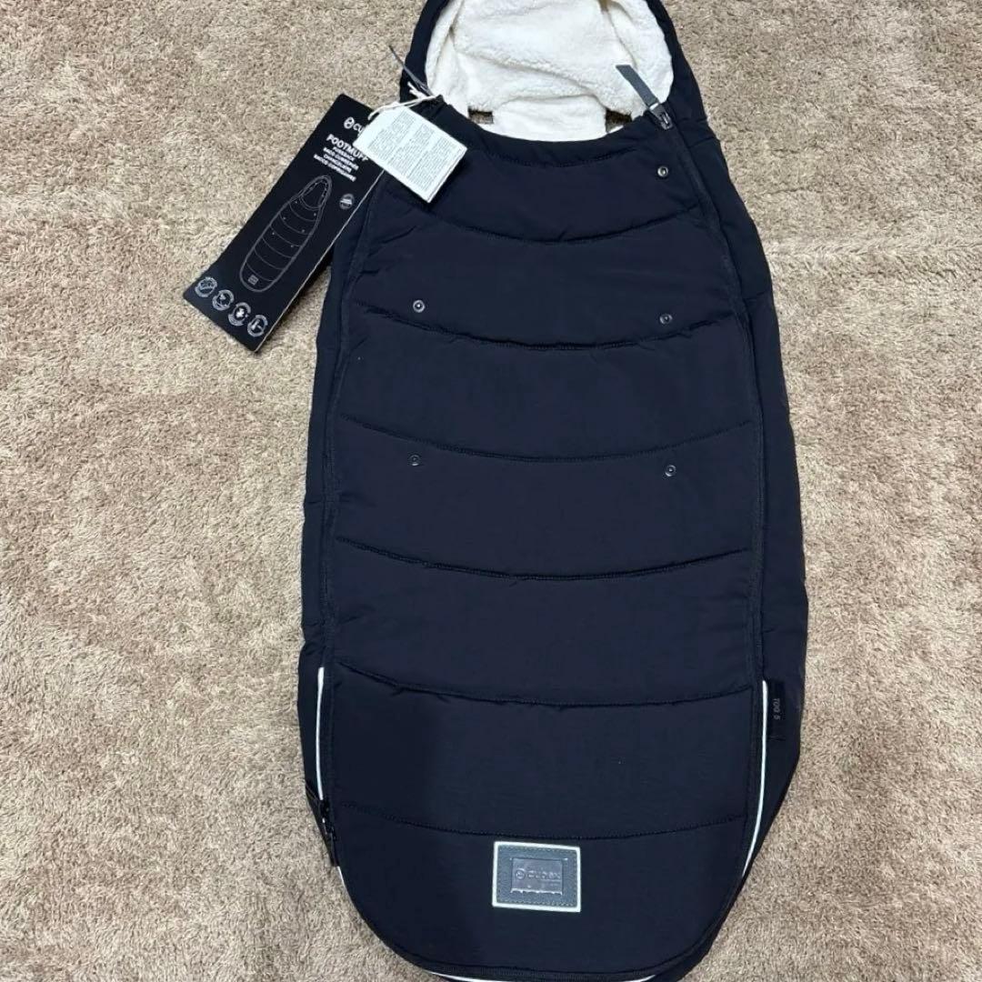 ベビーカー用フットマフ サイベックスプラチナム　ブラック