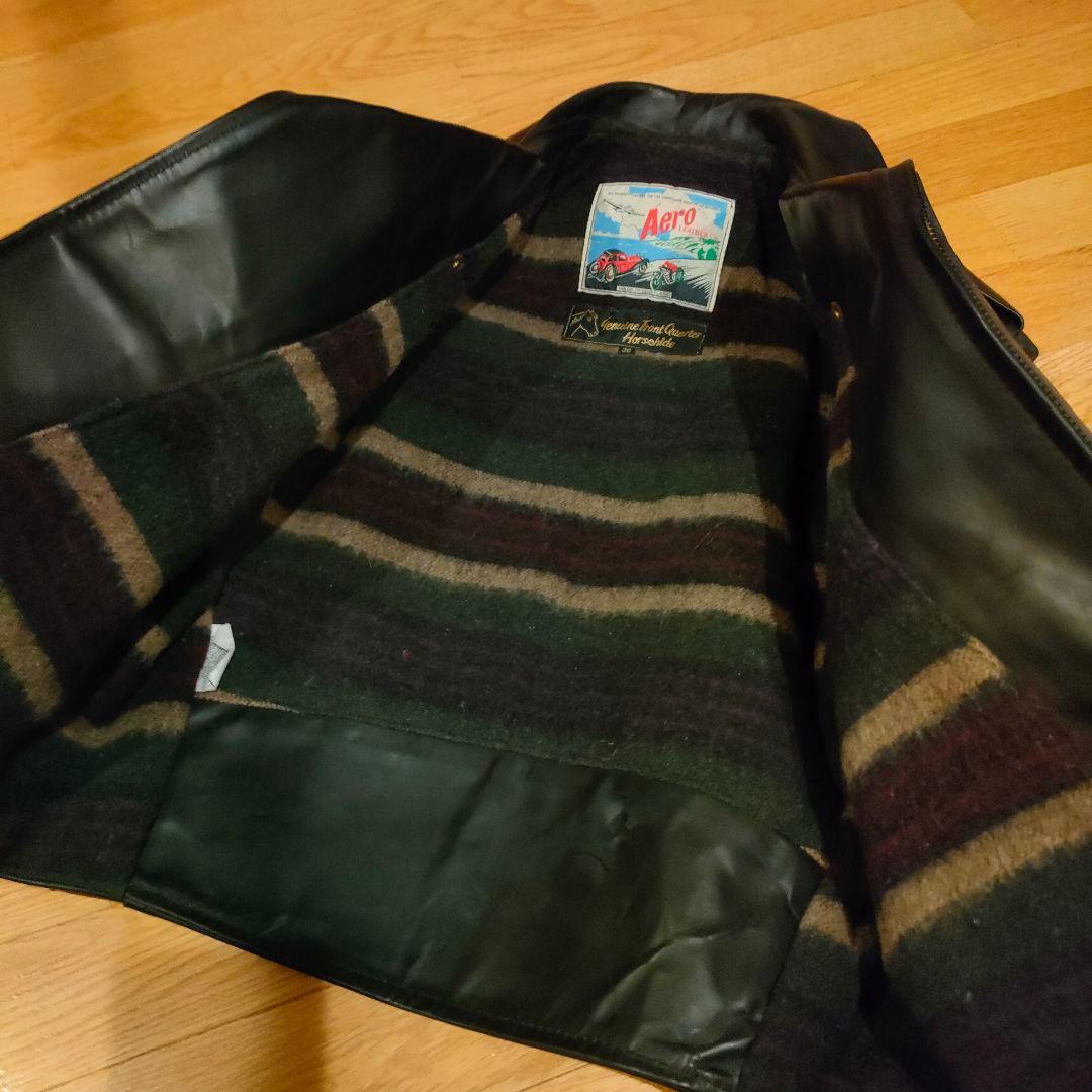 Aero Leather エアロレザー ホースハイド ダブルライダース 36