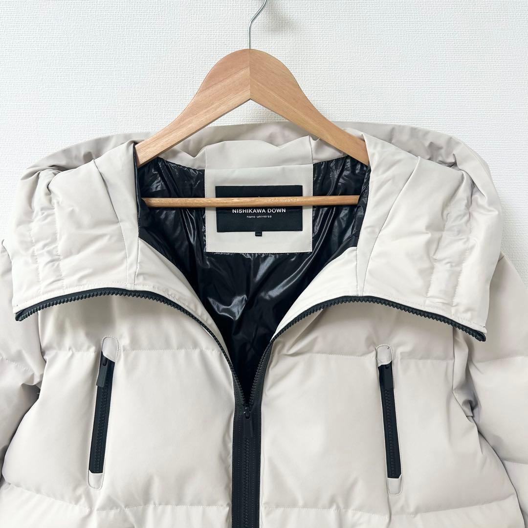 ナノユニバース　西川ダウン(R)／ソロテックスAラインダウン　オフホワイト　36