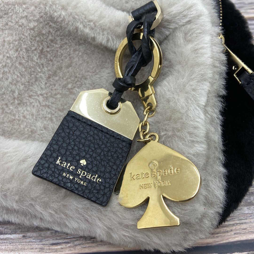 【美品】 kate spade バックパック リュック レザー ムートン