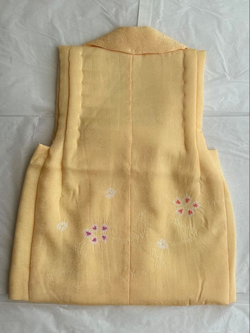 七五三 正絹 被布 黄色 3歳