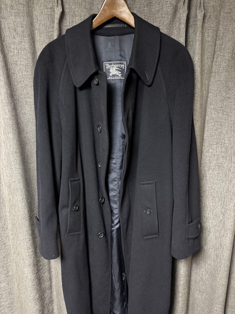 AC012 カシミヤ100%Burberry バーバリー ホースロゴコート XL