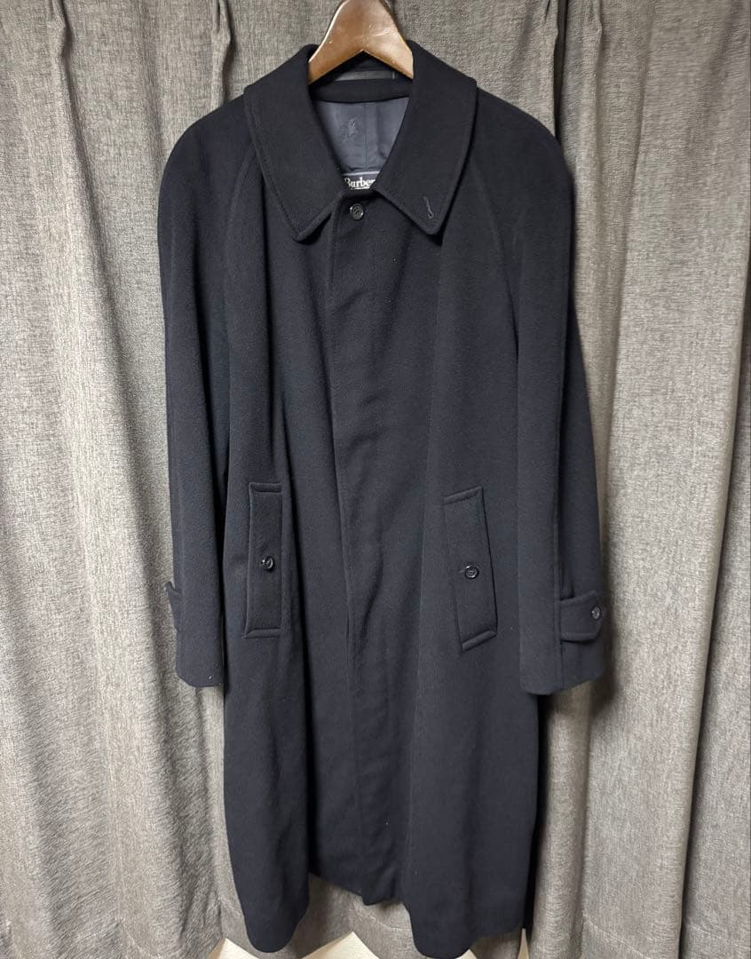 AC012 カシミヤ100%Burberry バーバリー ホースロゴコート XL