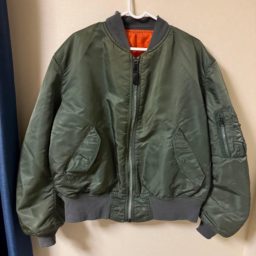 【90s USA製】 MA-1 ALPHA INDUSTRIES 三本線タグ