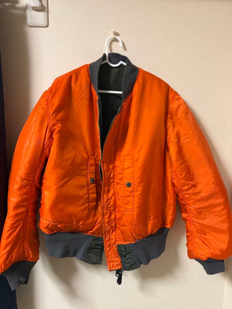 【90s USA製】 MA-1 ALPHA INDUSTRIES 三本線タグ