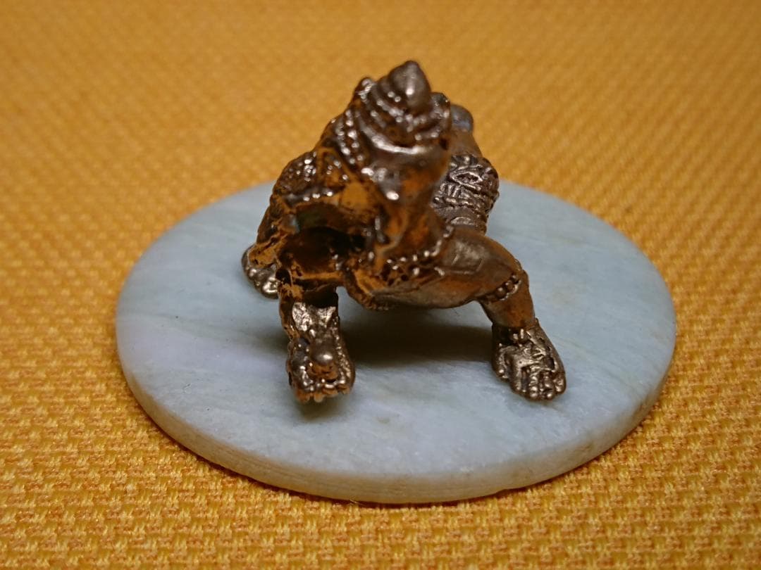 ガネーシャ　銅製　ブロンズ像　仏像　置物　インテリア　工芸品　美術品　A1311