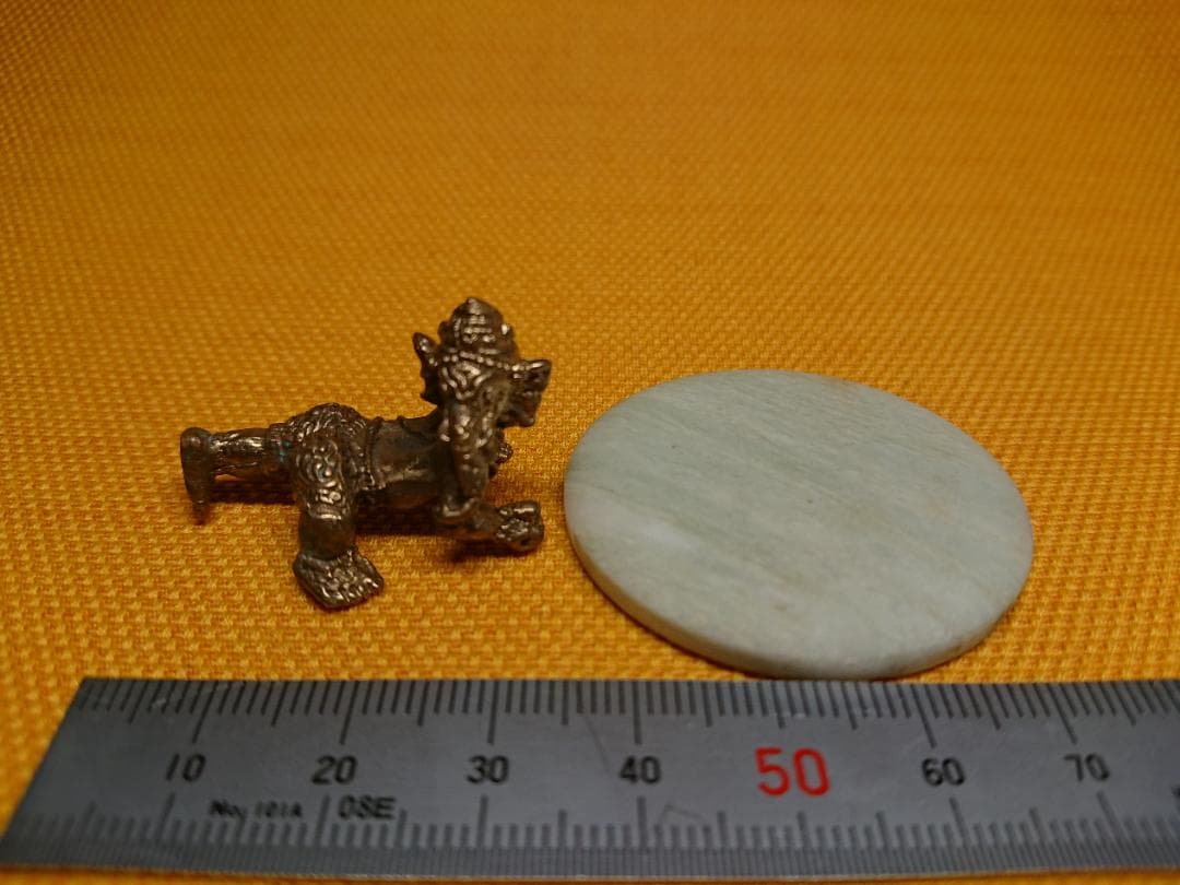 ガネーシャ　銅製　ブロンズ像　仏像　置物　インテリア　工芸品　美術品　A1311