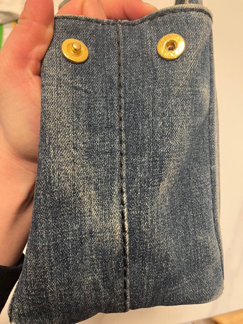 PRADA デニムバッグ　保証書付き　付属品あり