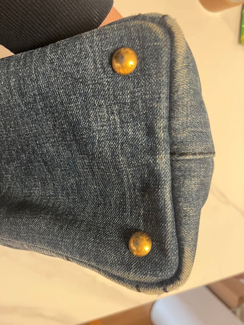 PRADA デニムバッグ　保証書付き　付属品あり