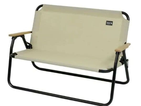 【新品未使用品】ナチュラルシーズン 折りたたみ背付きローベンチ