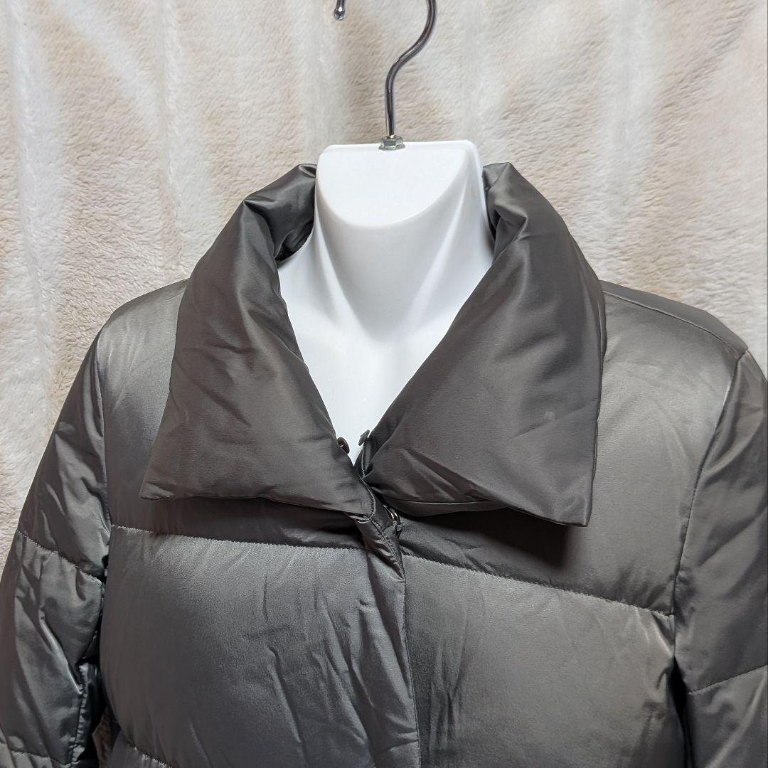 Theory luxe ダークグレー ロングダウンジャケットコート　38（M）