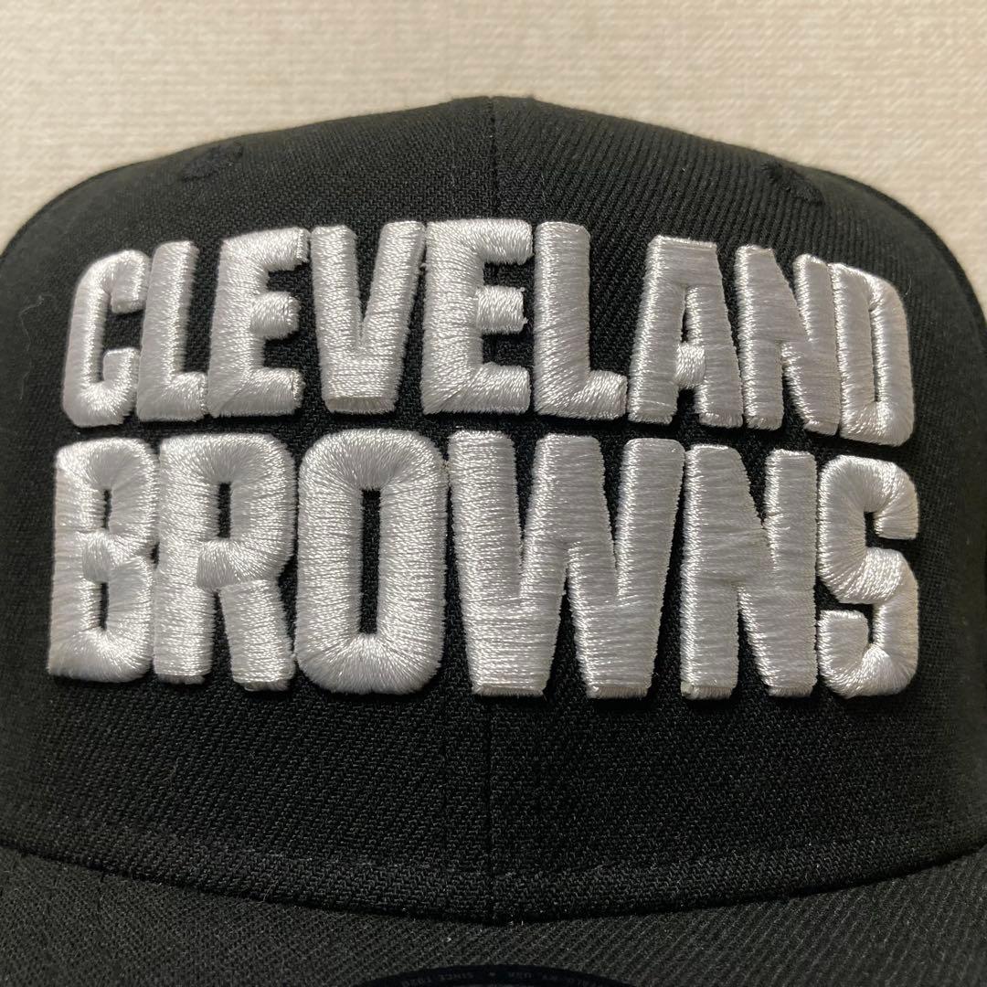 【海外限定】ニューエラ クリーブランドブラウンズ 9FIFTY ブラックゴールド
