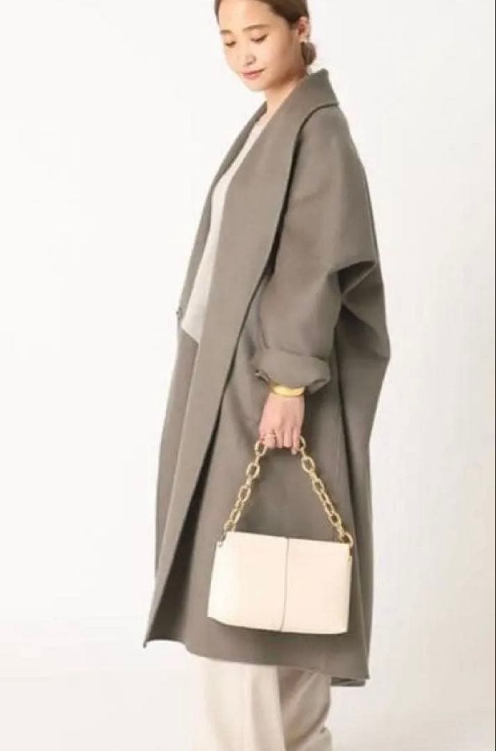 値下げ！Deuxieme Classe ALMA ROSA ショールカラーコート