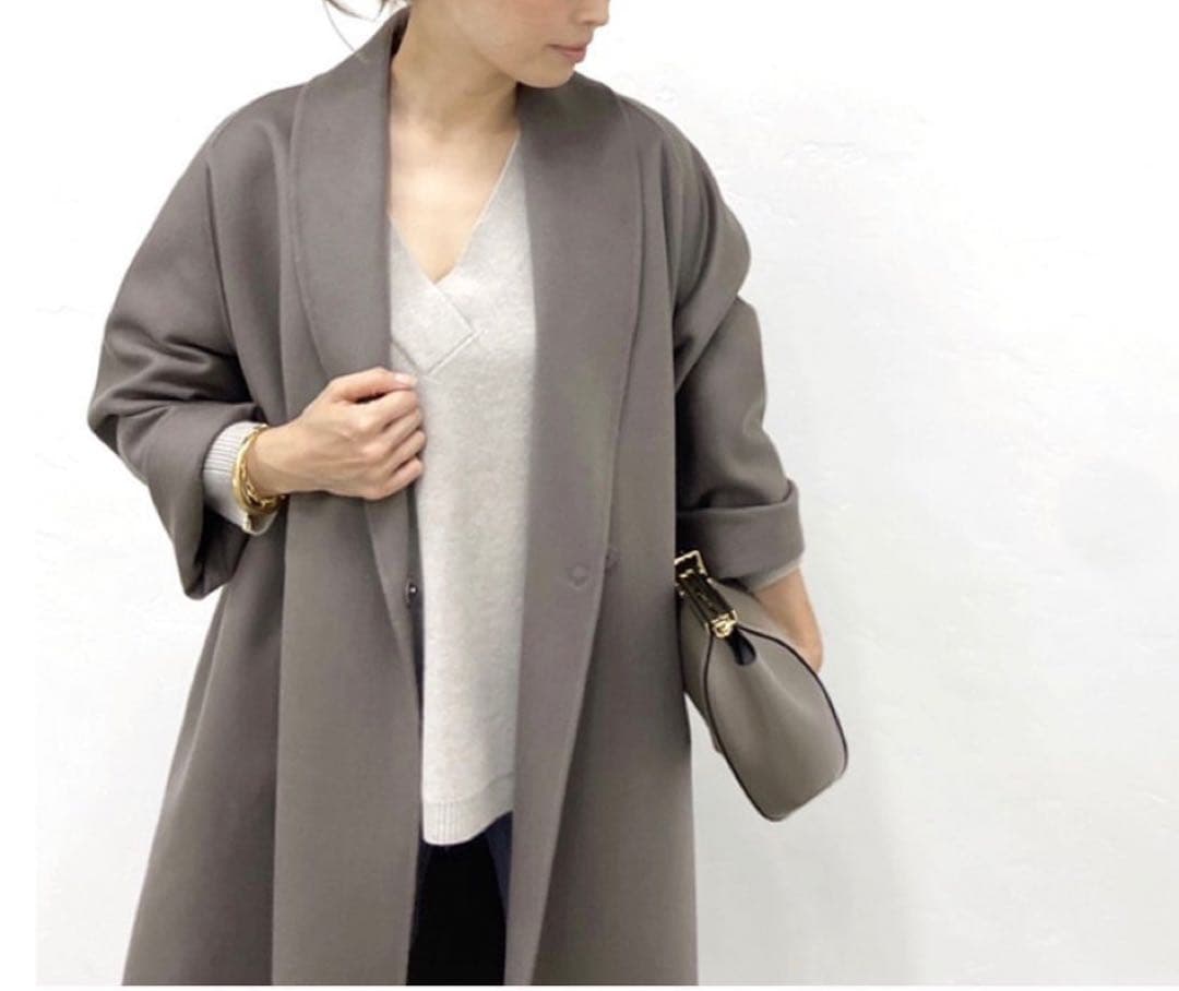 値下げ！Deuxieme Classe ALMA ROSA ショールカラーコート