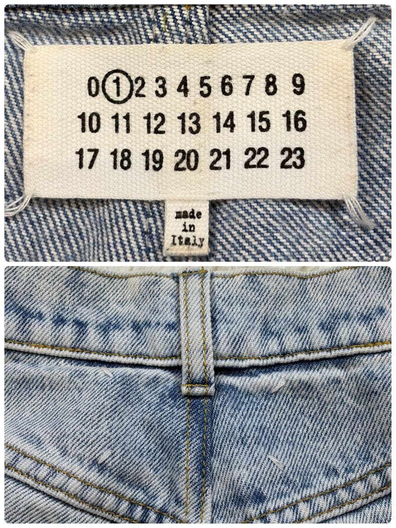 【美品】メゾンマルジェラ スラッシュディテール デニムパンツ イタリア製 36