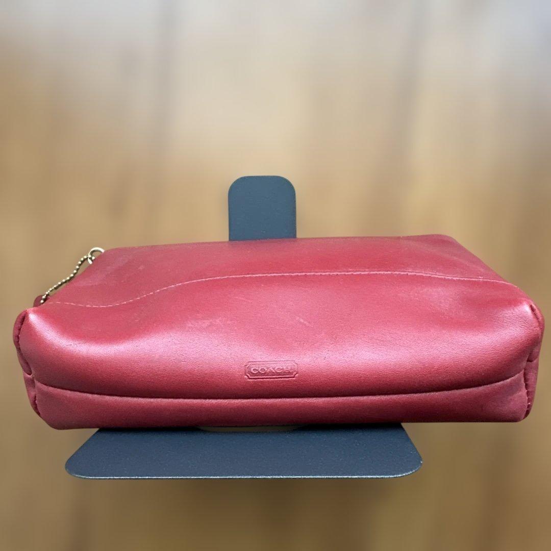 COACHオールドコーチ　赤色小物入れ