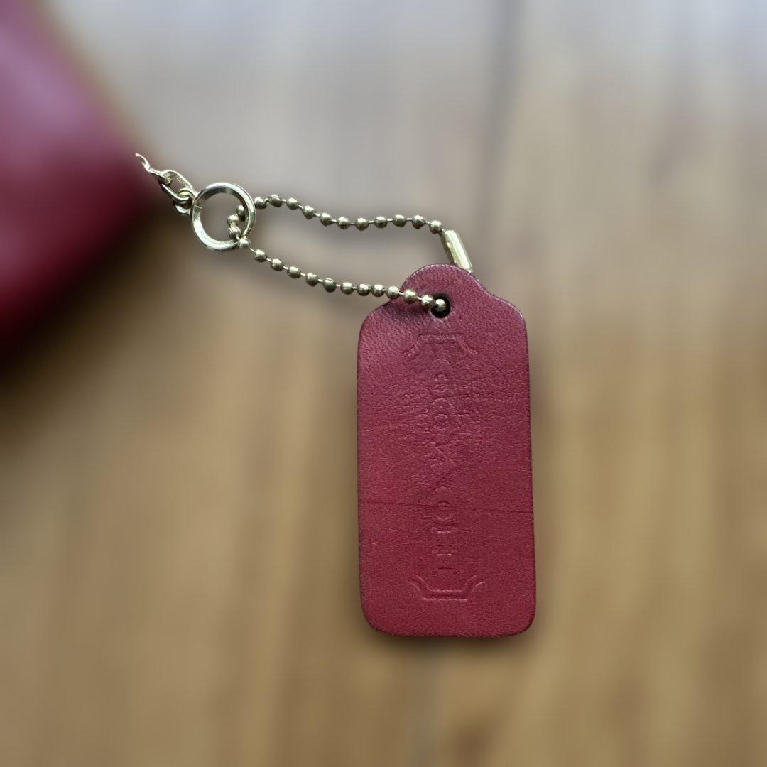 COACHオールドコーチ　赤色小物入れ