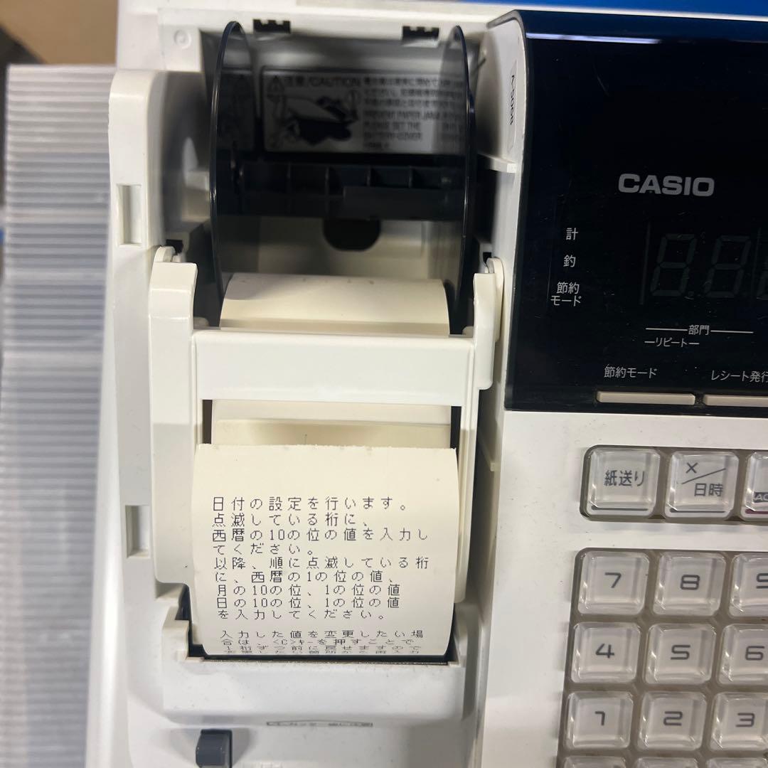 【美品】CASIO レジスター 電子レジスター SE-S30-WE