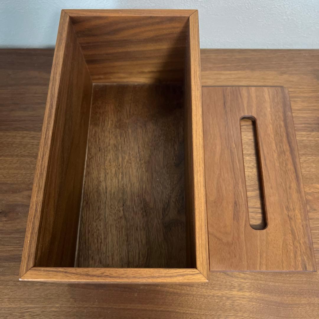 マスターウォール 木製ティッシュボックス ブラウン