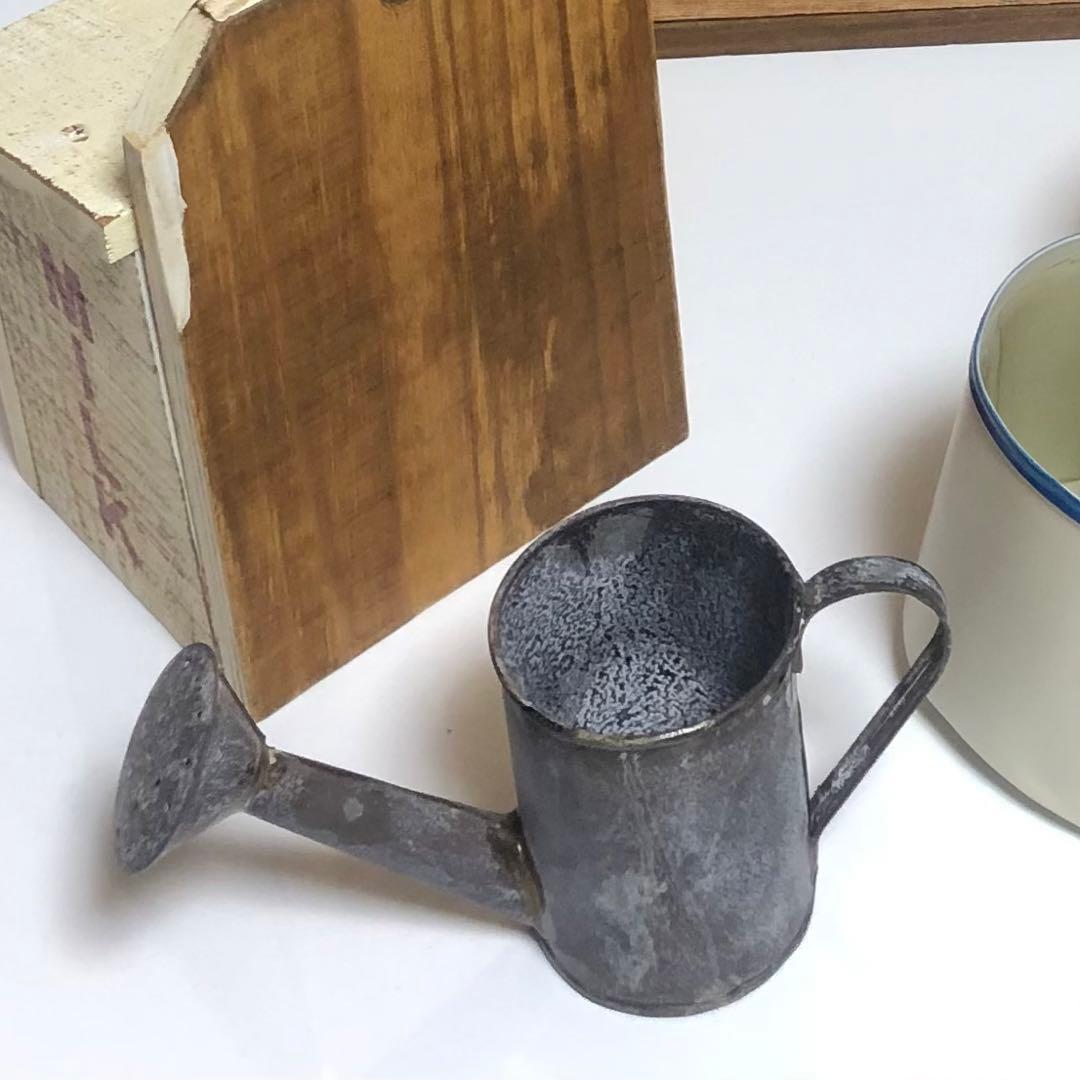 カントリー雑貨　ドライガーデン　ラック　アイアン　ホーロー　ブリキ