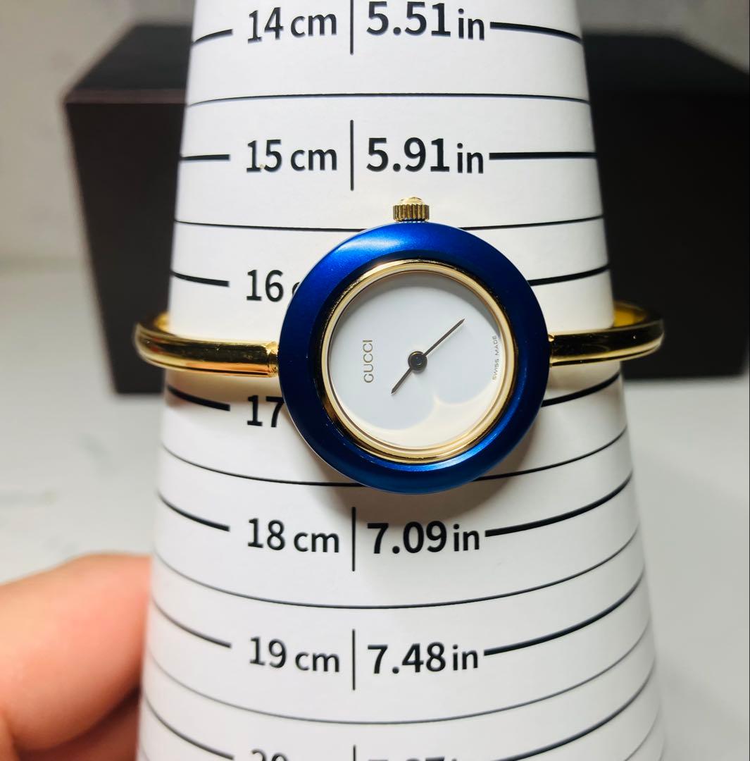 稼働品・GUCCI チェンジベゼル　クォーツ腕時計