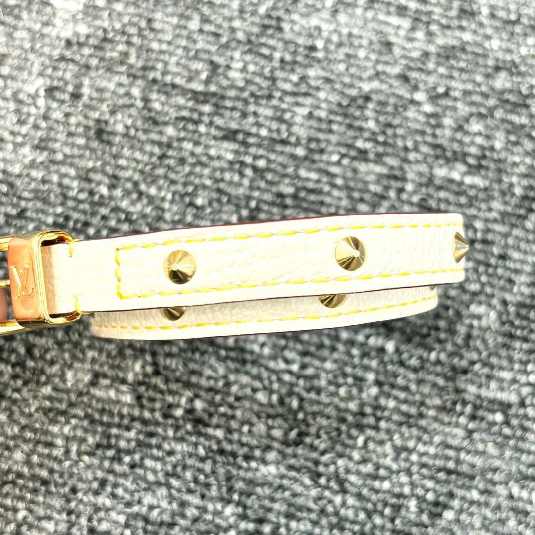 ★極美品★ルイヴィトン M91846 スハリ ブラスレ ドゥブルトゥール 白系