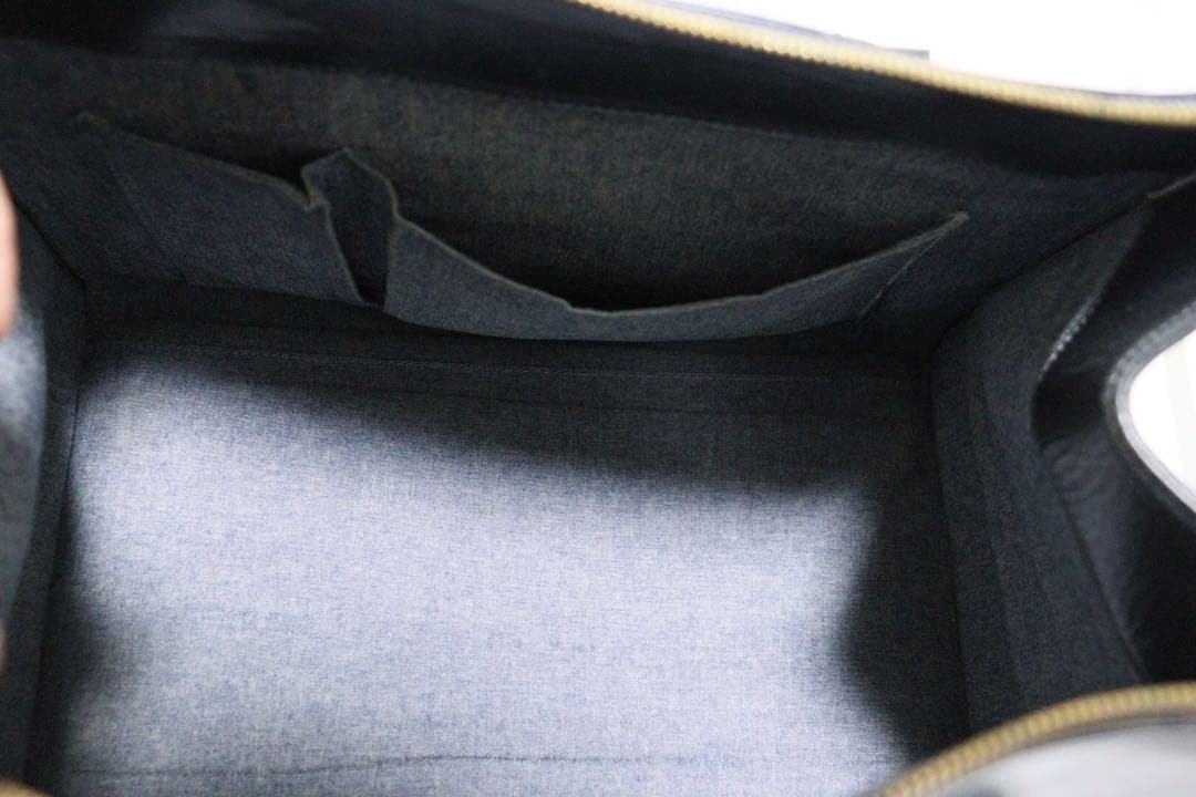 CLARE V. クレア ヴィヴィエ レザー　ブラック ボストンバッグ