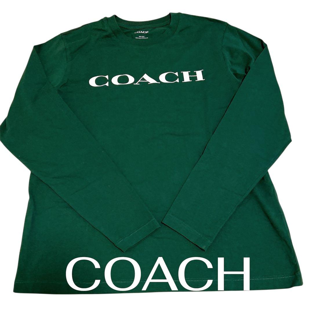 ひ*ん様 【未使用品】ロング Tシャツ 緑　コーチ　COACH 長袖カットソー