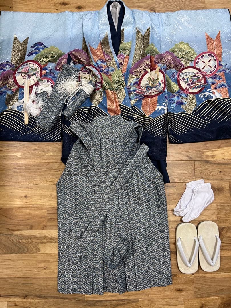 【10/31まで限定値下げ】七五三用 5歳男の子袴フルセット