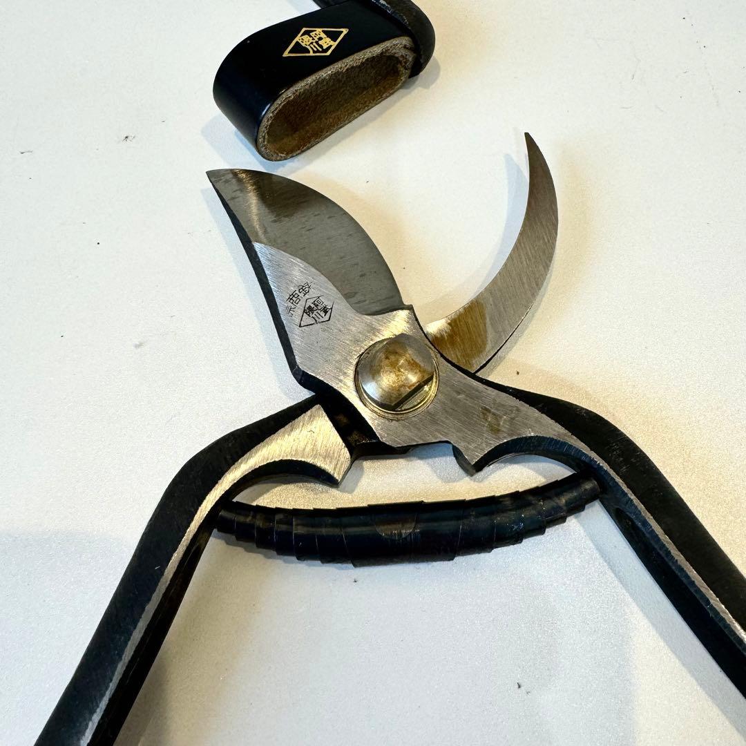【阿武隈川】剪定鋏 特製 アゴ止式　約18cm 箱付き　6本セット　① ②