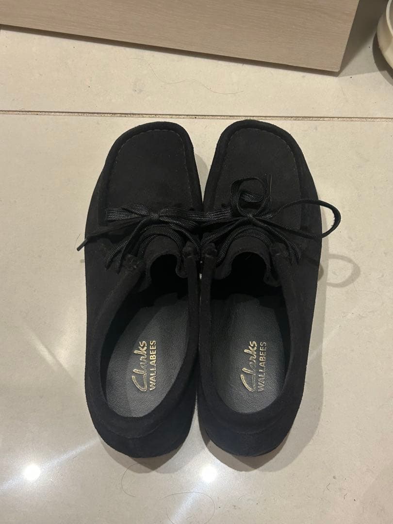 Clarks Wallabee 黒 スエード 美品