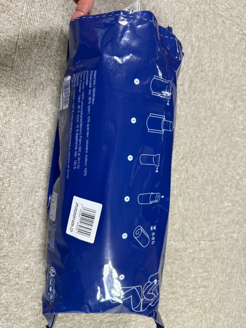 derila Ergo standard 枕本体　新品未開封品　未使用枕カバー付