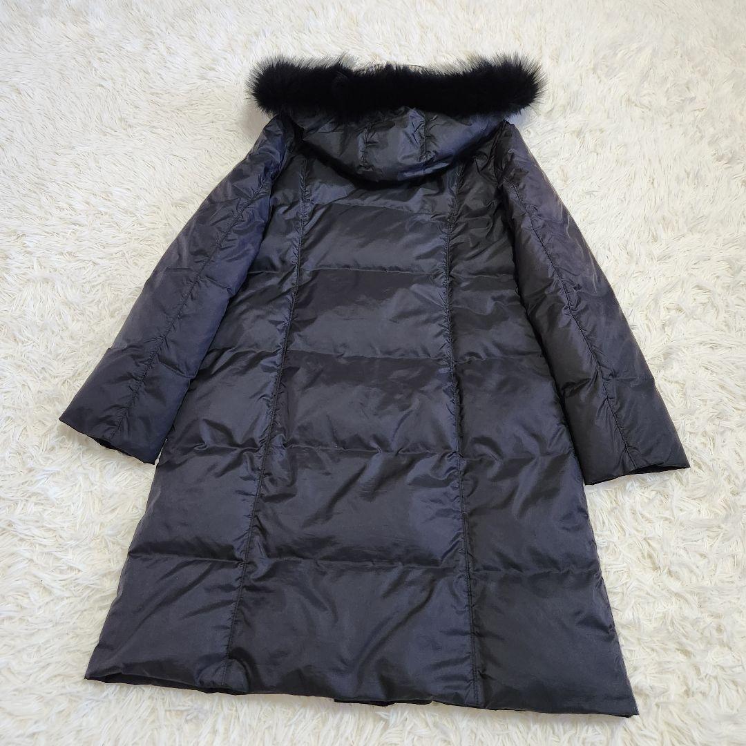 【訳あり美品】アクアスキュータム 黄金比 3WAY ダウンコート フード ファー