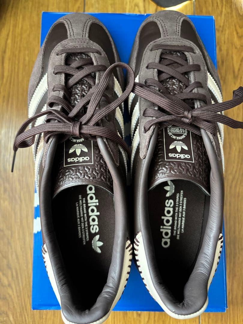 adidas Gazelle ブラウン/ホワイト スニーカー　25cm