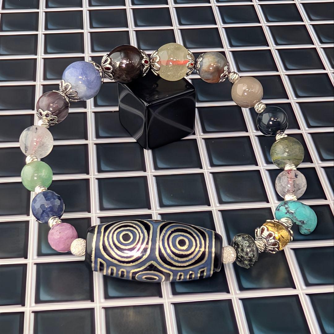 【一点物】『銀線龍眼導師 』― 呪禁導師シリーズ最新作・創作ブレスレット