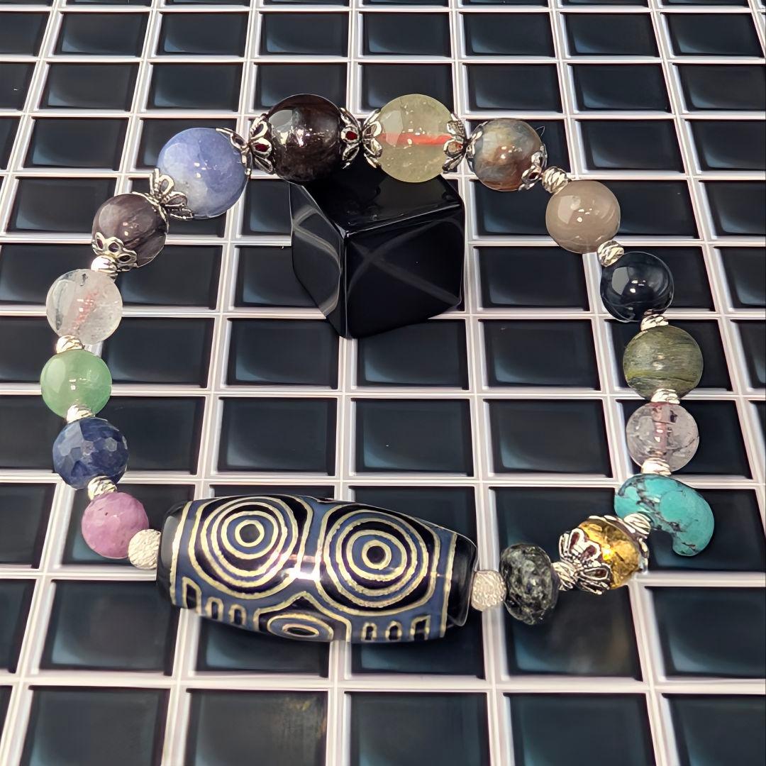 【一点物】『銀線龍眼導師 』― 呪禁導師シリーズ最新作・創作ブレスレット