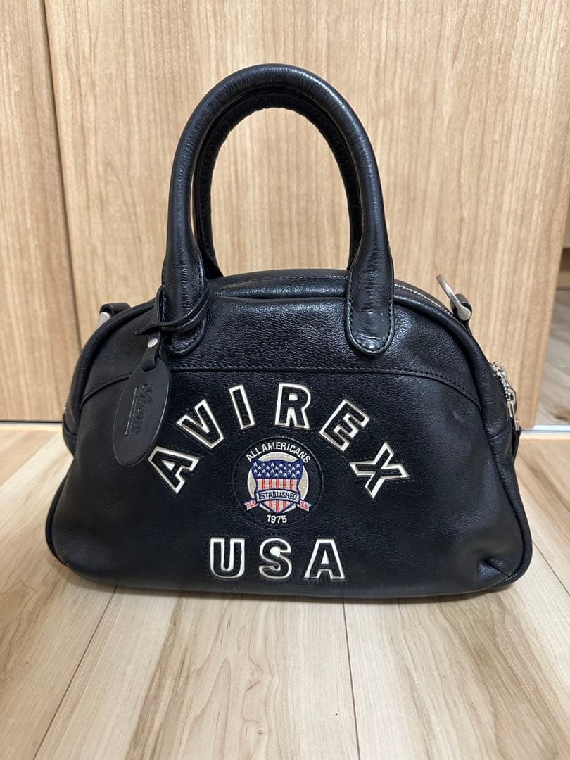 バッグ VARSITY LEATHER MINI-BOSTON BAG