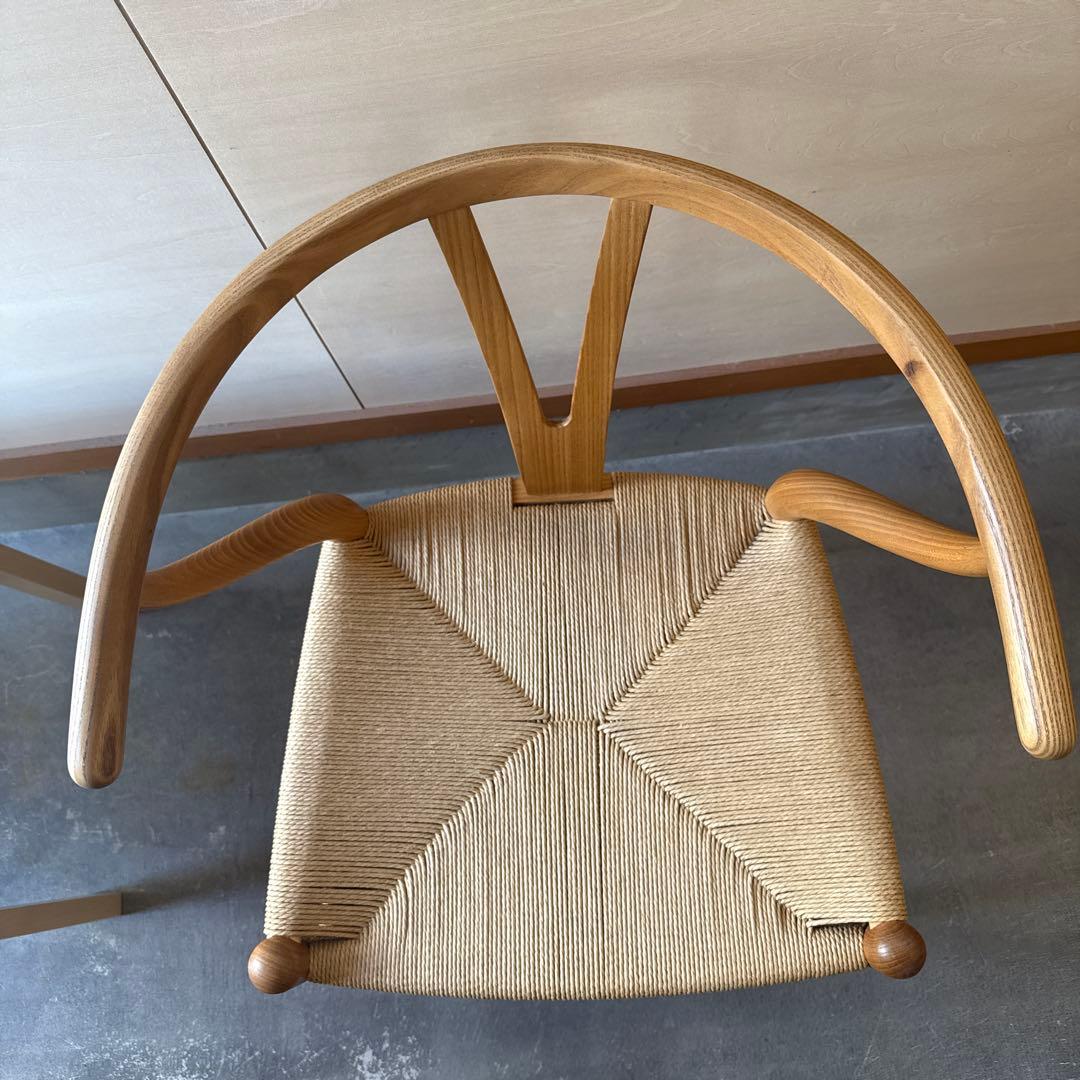 ch24 Yチェア エルム材 SH45cm birthday edition