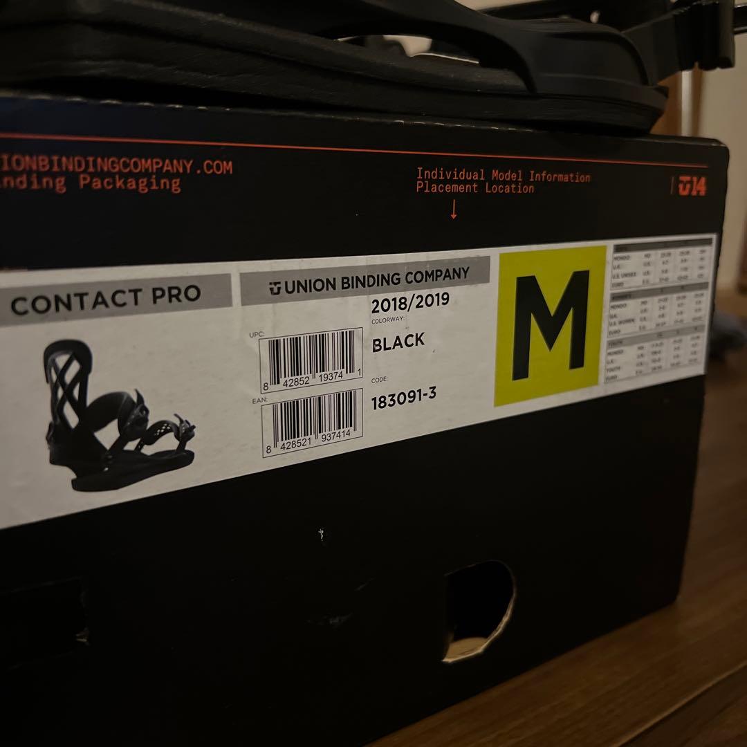 【UNION】コンタクトプロ　Mサイズ　ブラック